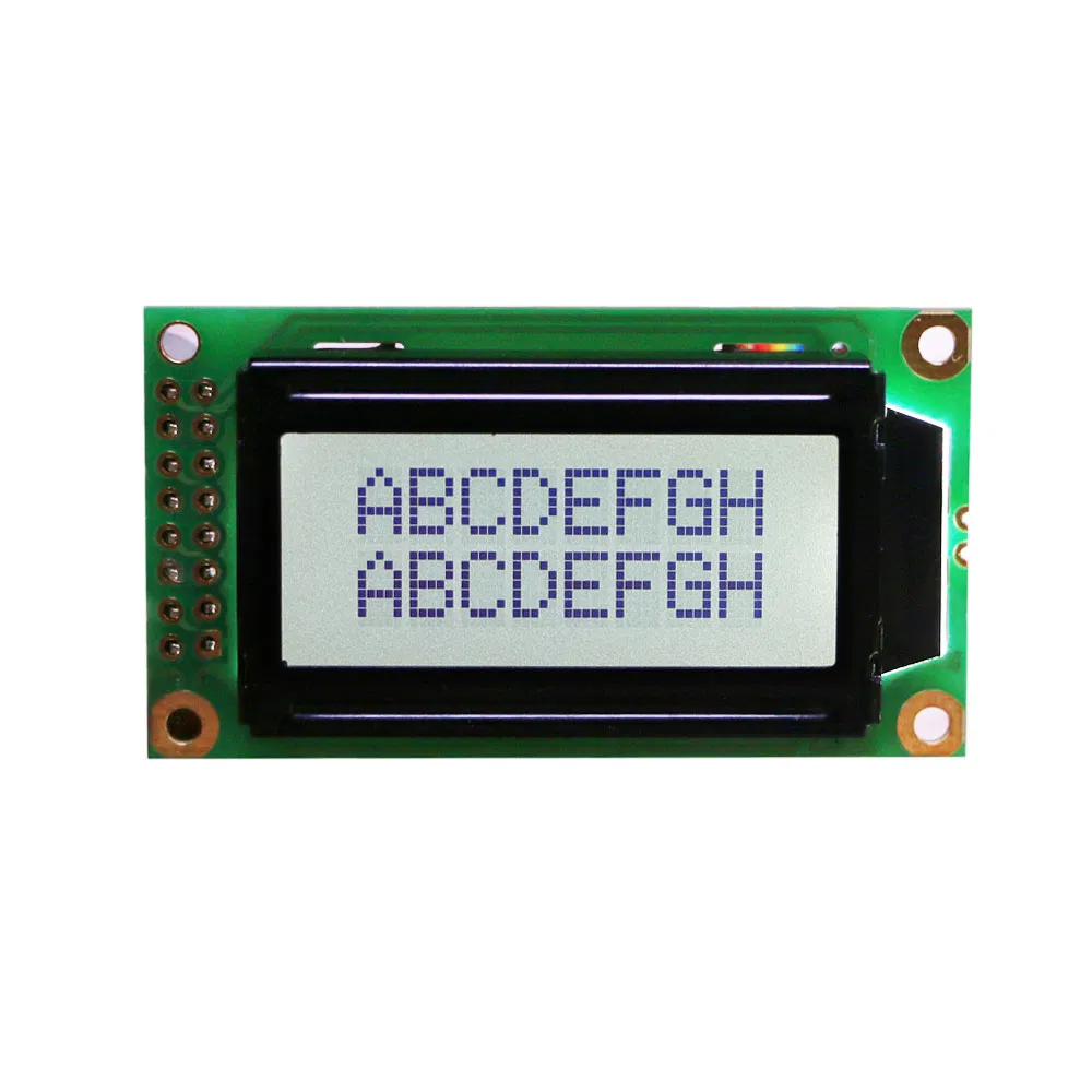 8×2 Character LCD Module 58.0×32.0 mm Outline