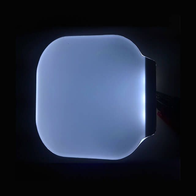 Special-shaped white LED backlight
